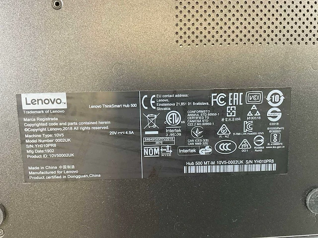 Lenovo thinksmart hub 500 11.6”, core(tm) i5 7th gen, 8 gb ram, 128 gb nvme desktops (3x) - afbeelding 2 van  10