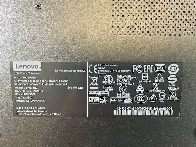 Lenovo thinksmart hub 500 11.6”, core(tm) i5 7th gen, 8 gb ram, no hdd desktops (4x) - afbeelding 9 van  9