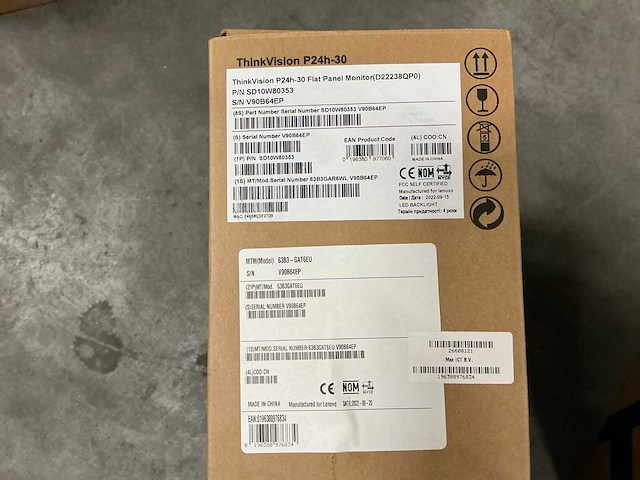 Lenovo thinkvision p24h-30 flat panel monitor - afbeelding 3 van  3