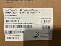 Lenovo thinkvision t24v-20 flat panel monitor - afbeelding 3 van  3