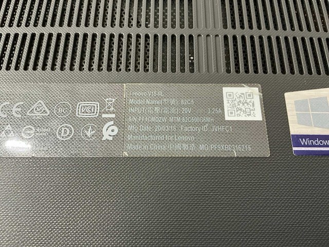 Lenovo v15-iil (82c5) laptop - afbeelding 7 van  7