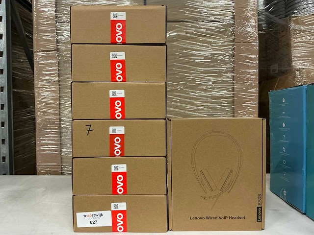 Lenovo wired voip headsets (7x) - afbeelding 1 van  3
