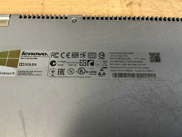Lenovo yoga 2 pro laptop - afbeelding 5 van  6