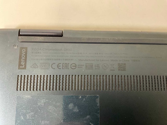 Lenovo yoga c630 15.4”, core i7 8th gen, 16 gb ram, 128 gb ssd touchscreen chromebooks (2x) - afbeelding 16 van  16