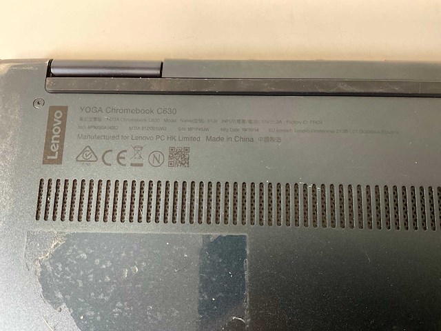 Lenovo yoga c630 15.4”, core i7 8th gen, 16 gb ram, 128 gb ssd touchscreen chromebooks (2x) - afbeelding 8 van  16