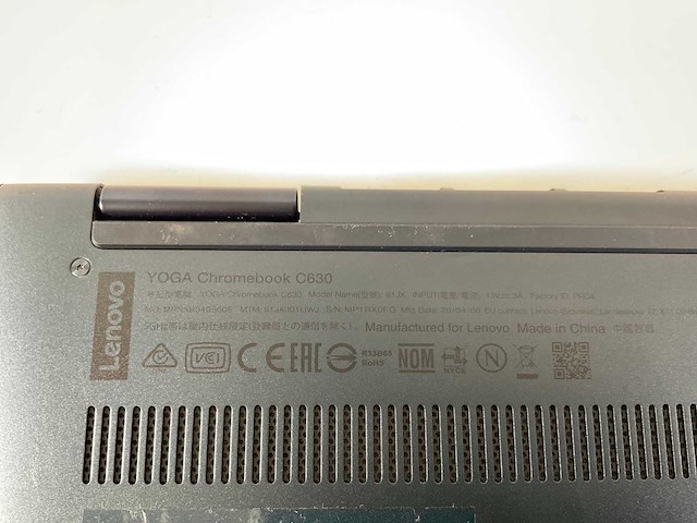 Lenovo yoga c630 15.4”, core i7 8th gen, 16 gb ram, 128 gb ssd touchscreen chromebooks (2x) - afbeelding 7 van  15