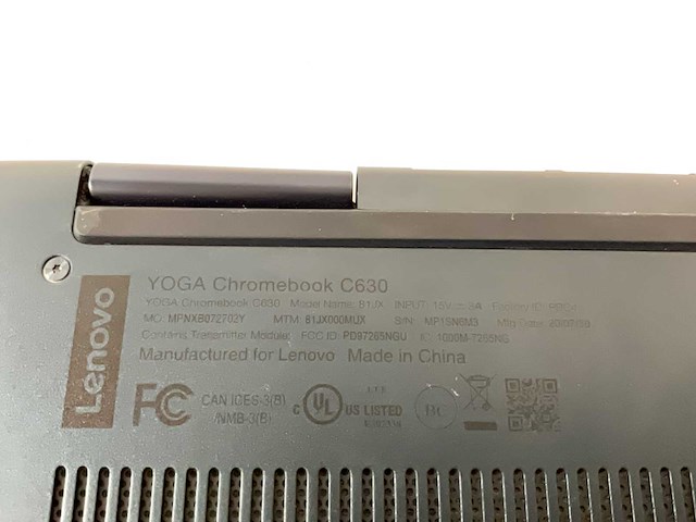 Lenovo yoga c630 15.6”, core(tm) i7 8th gen, 16 gb ram, 128 gb ssd chromebook - afbeelding 7 van  7