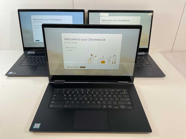 Lenovo yoga c630 15.6”, core(tm) i7 8th gen, 16 gb ram, 128 gb ssd chromebooks (3x) - afbeelding 1 van  23