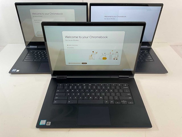 Lenovo yoga c630 15.6”, core(tm) i7 8th gen, 16 gb ram, 128 gb ssd chromebooks (3x) - afbeelding 1 van  23