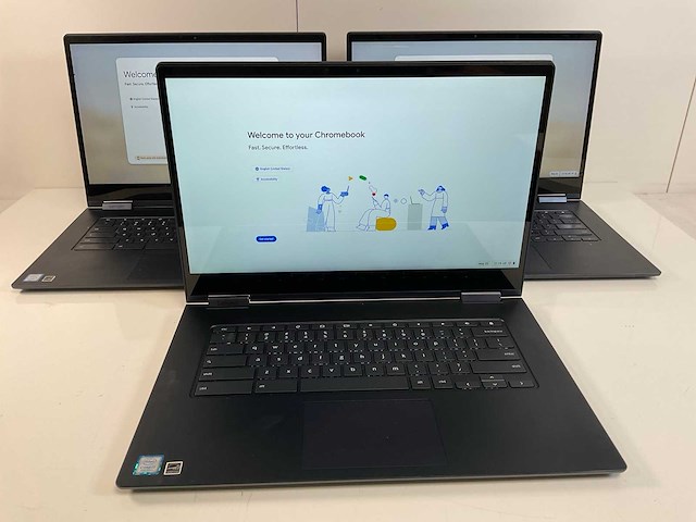 Lenovo yoga c630 15.6”, core(tm) i7 8th gen, 16 gb ram, 128 gb ssd chromebooks (3x) - afbeelding 1 van  23