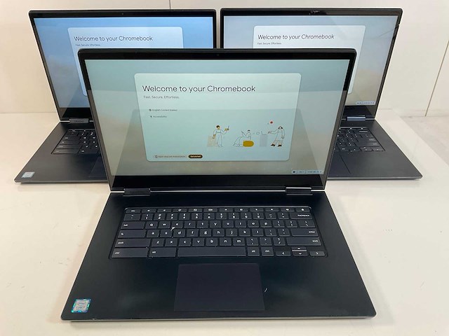 Lenovo yoga c630 15.6”, core(tm) i7 8th gen, 16 gb ram, 128 gb ssd chromebooks (3x) - afbeelding 1 van  23