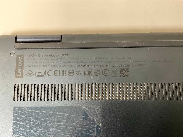 Lenovo yoga c630 16”, core i7 8th gen, 16 gb ram, 128 gb ssd touchscreen chromebook - afbeelding 7 van  7