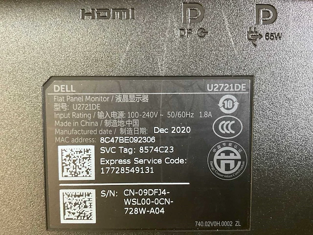 Lenovo/dell mix model monitors - check description (2x) - afbeelding 10 van  10