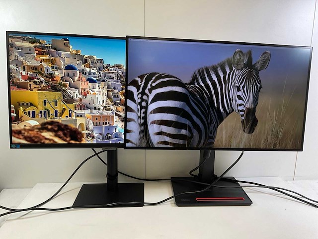 Lenovo/samsung mix model monitors - check description (2x) - afbeelding 1 van  10