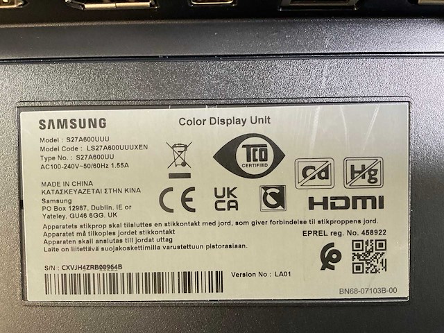 Lenovo/samsung mix model monitors - check description (2x) - afbeelding 6 van  10