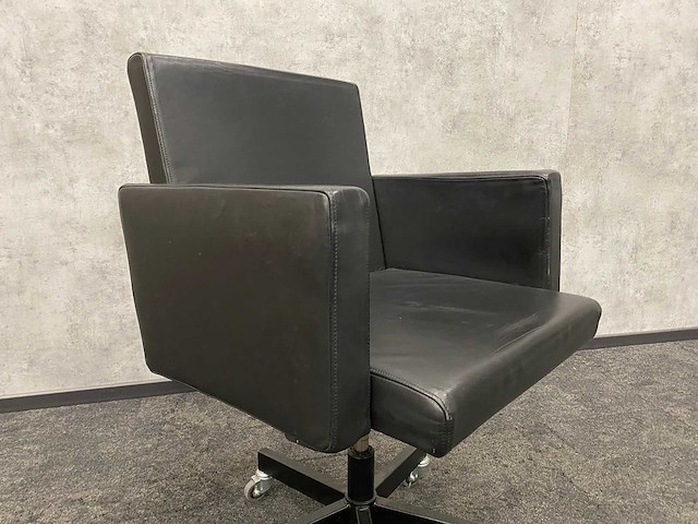 Lensvelt avl - bureaustoel - zwart leder - afbeelding 14 van  16