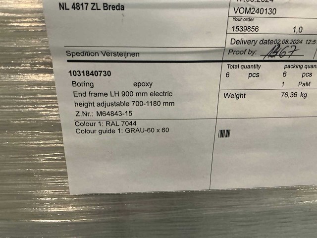 Lensvelt bureau onderstellen (6x) - afbeelding 4 van  4