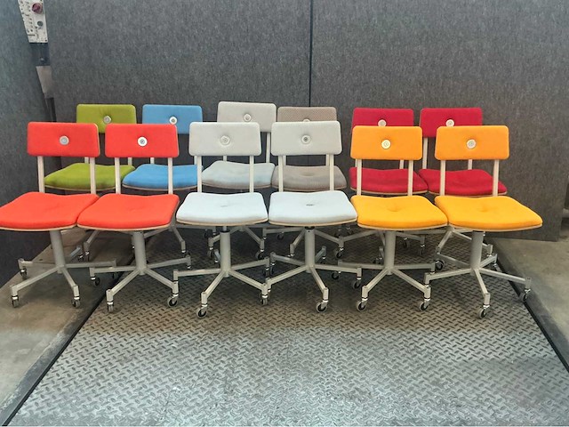 Lensvelt “piet hein eek” diverse bureaustoel (12x) - afbeelding 1 van  5