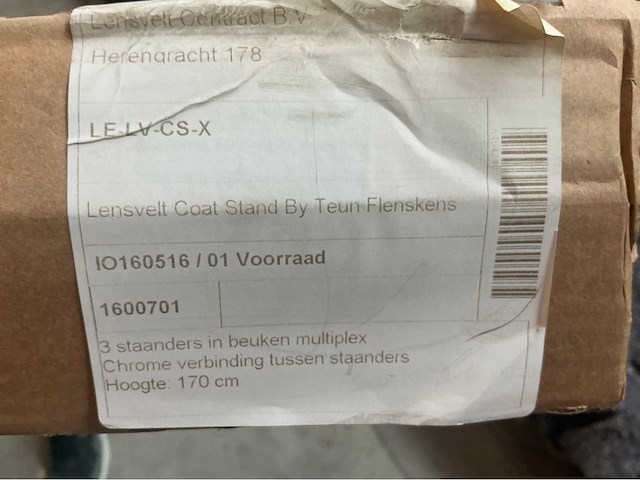 Lensvelt “teun fleskens” design kapstok - afbeelding 3 van  3