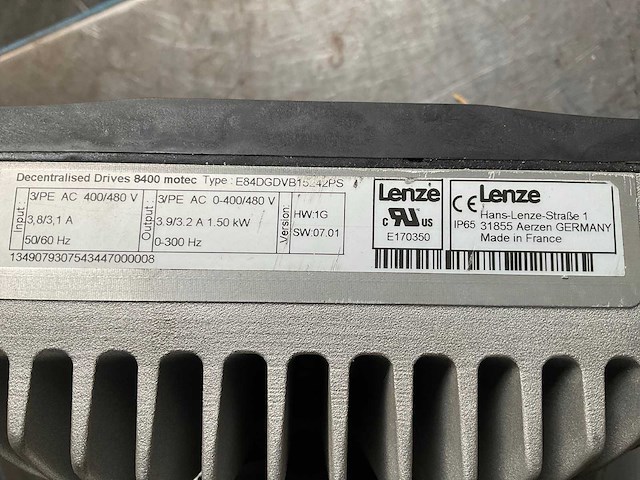 Lenze e84dgdvb15242ps elektromotor (10x) - afbeelding 10 van  10