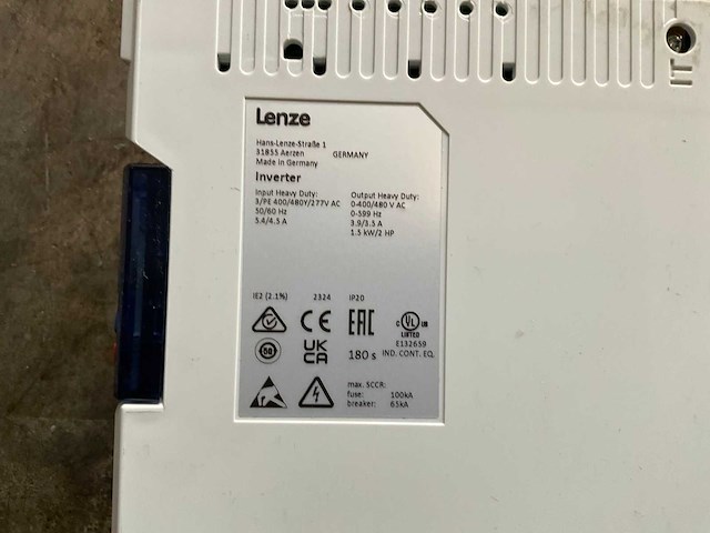 Lenze i51ae215f10v10000s frequentieregelaar - afbeelding 3 van  3