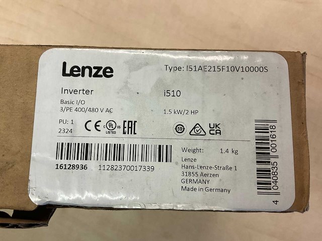 Lenze i51ae215f10v10000s frequentieregelaar - afbeelding 3 van  4