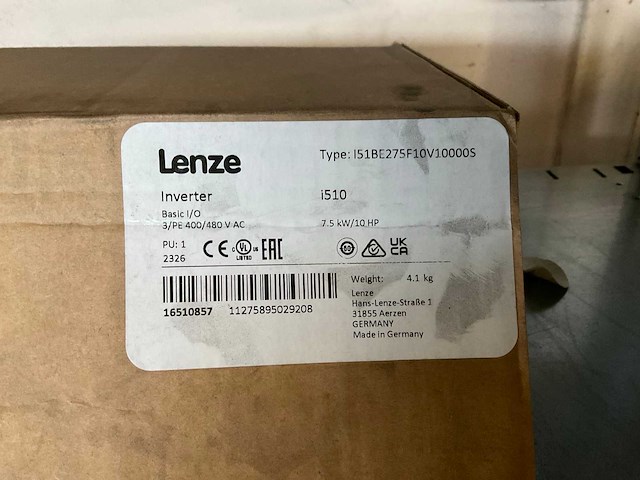 Lenze i51be275f10v10000s frequentieregelaar - afbeelding 2 van  2