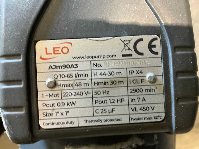 Leo 24ctt hydrofoorpomp - afbeelding 11 van  11