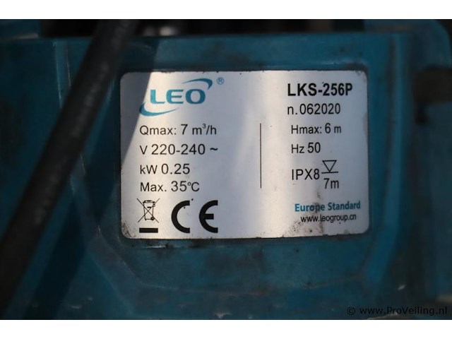 Leo lks-256p dompelpomp - afbeelding 3 van  5