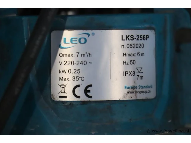 Leo lks-256p dompelpomp - afbeelding 3 van  5