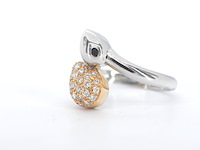 Leo pizzo - gouden slagring bicolour met diamanten - afbeelding 6 van  11