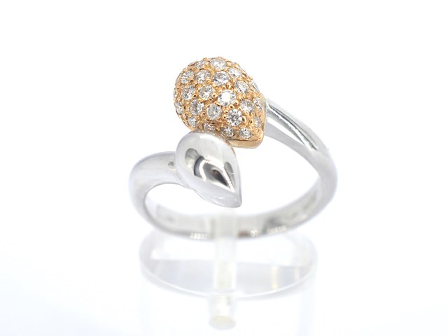 Leo pizzo - gouden slagring bicolour met diamanten - afbeelding 7 van  11