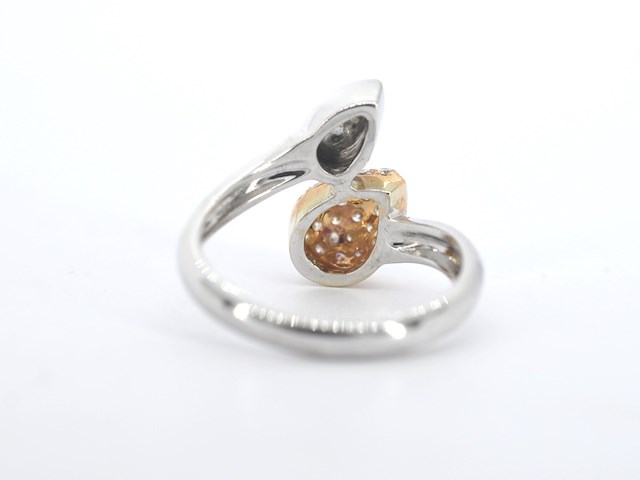 Leo pizzo - gouden slagring bicolour met diamanten - afbeelding 8 van  11