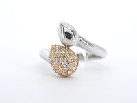 Leo pizzo - gouden slagring bicolour met diamanten - afbeelding 10 van  11