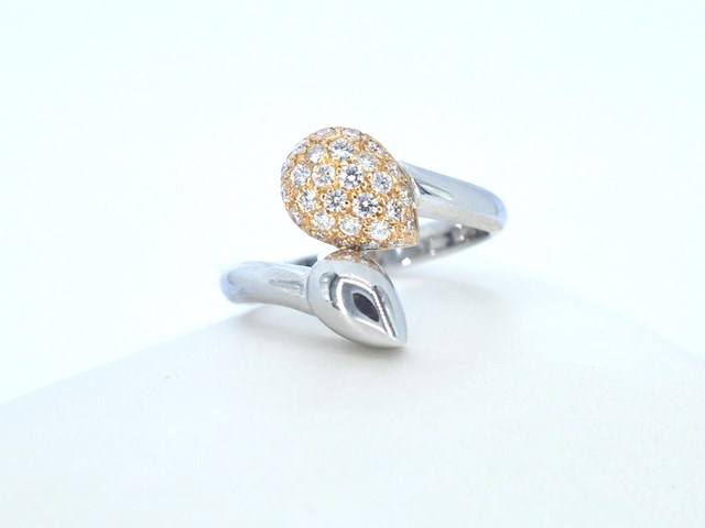 Leo pizzo - gouden slagring bicolour met diamanten - afbeelding 11 van  11