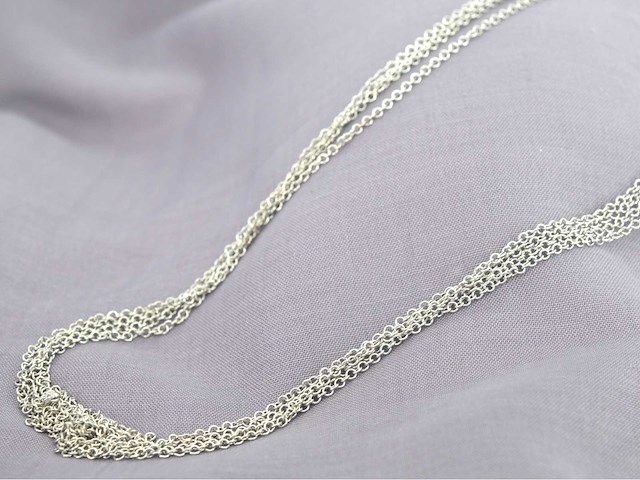 Leo pizzo - witgouden ketting met drie lagen - afbeelding 1 van  6