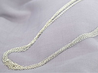 Leo pizzo - witgouden ketting met drie lagen - afbeelding 1 van  6