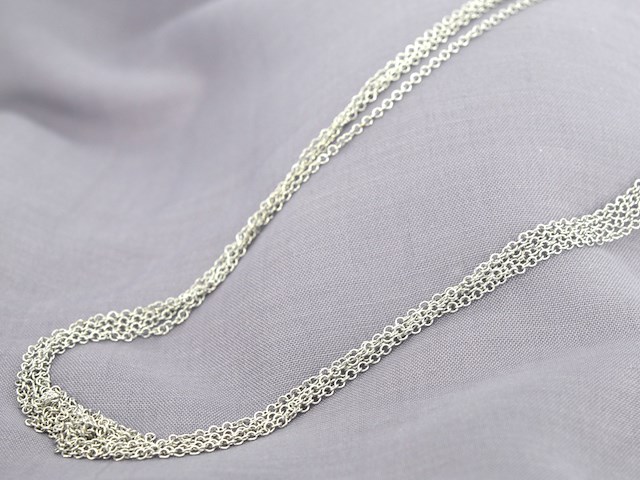 Leo pizzo - witgouden ketting met drie lagen - afbeelding 1 van  7