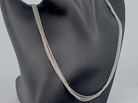 Leo pizzo - witgouden ketting met drie lagen - afbeelding 2 van  7