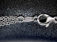 Leo pizzo - witgouden ketting met drie lagen - afbeelding 4 van  7