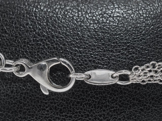 Leo pizzo - witgouden ketting met drie lagen - afbeelding 5 van  7