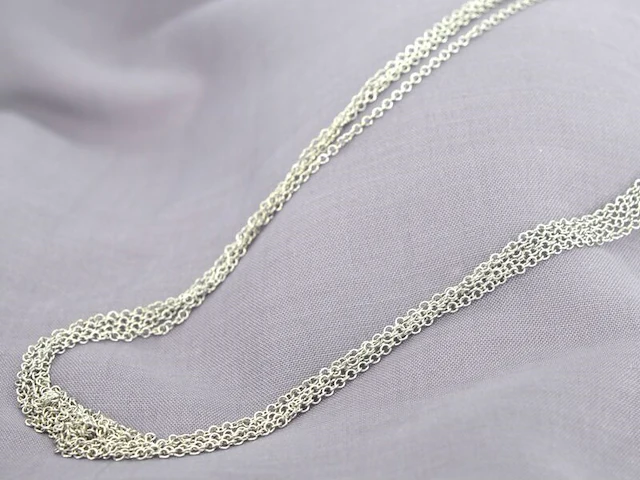 Leo pizzo - witgouden ketting met drie lagen - afbeelding 1 van  7