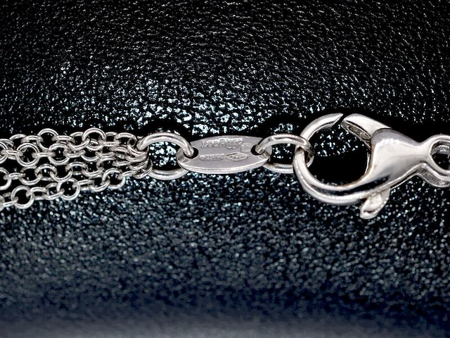 Leo pizzo - witgouden ketting met drie lagen - afbeelding 4 van  7