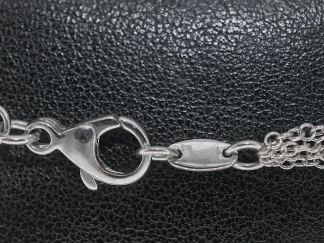 Leo pizzo - witgouden ketting met drie lagen - afbeelding 5 van  7