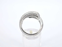Leo pizzo - witgouden ring met zwarte en witte diamant - afbeelding 4 van  12