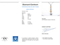 Leo pizzo bicolour gouden ketting met diamant - afbeelding 3 van  9