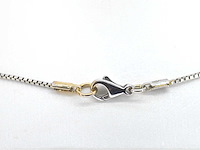 Leo pizzo bicolour gouden ketting met diamant - afbeelding 7 van  9