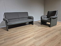 Leolux - catalpa - 2,5 zits bank + fauteuil (2x) - afbeelding 1 van  16