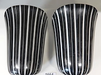 Leonardo "banda nera" of zebra-streep jaren 70 wandlampen - afbeelding 1 van  5