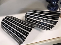 Leonardo "banda nera" of zebra-streep jaren 70 wandlampen - afbeelding 4 van  5